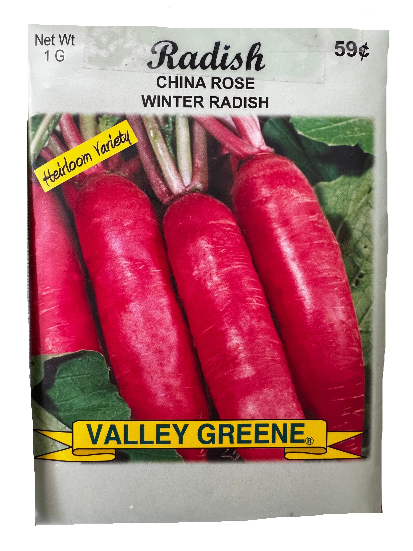 Radish - China Rose Winter Radish Seed Packet