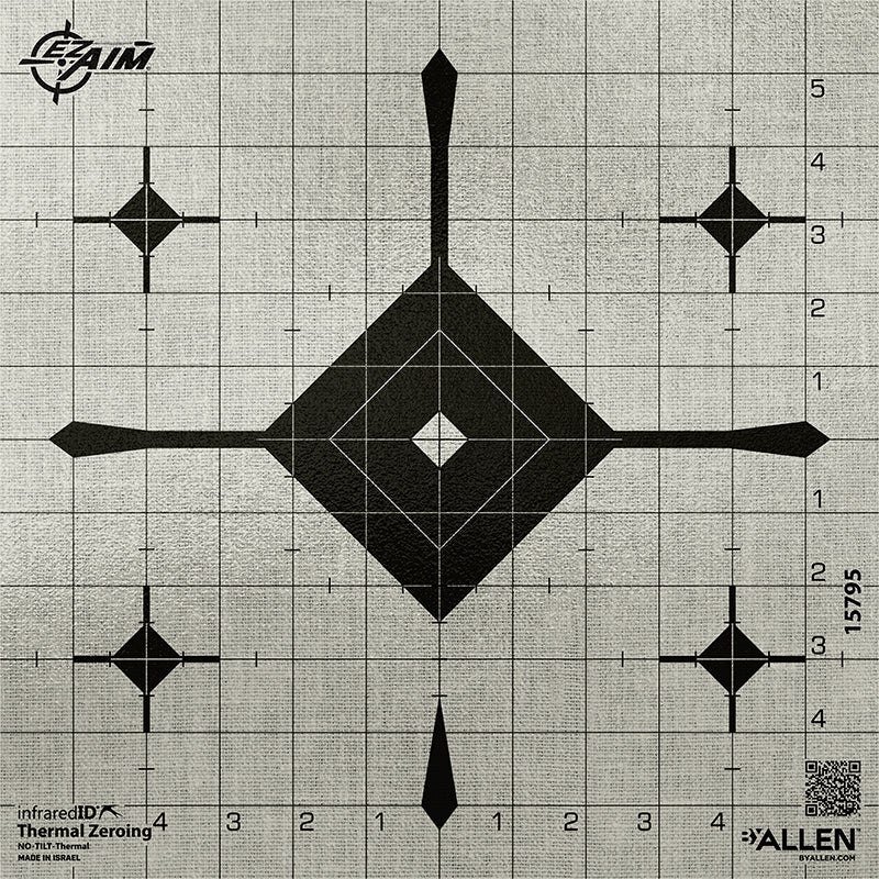 EZ Aim Thermal Id Grid Bullseye Paper Target