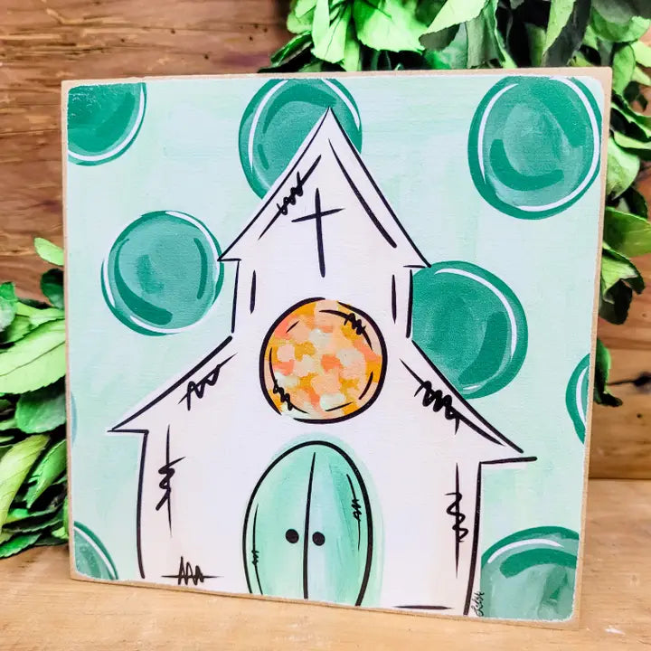 Art blocks Little White Church