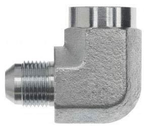 6187V (06U-664) * HOSE END 7/16F JIC SWL 90SHORT 3/8 THIN