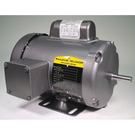 Baldor Single Phase Farm Duty Motor - TEFC - Rigid Base - High Torque