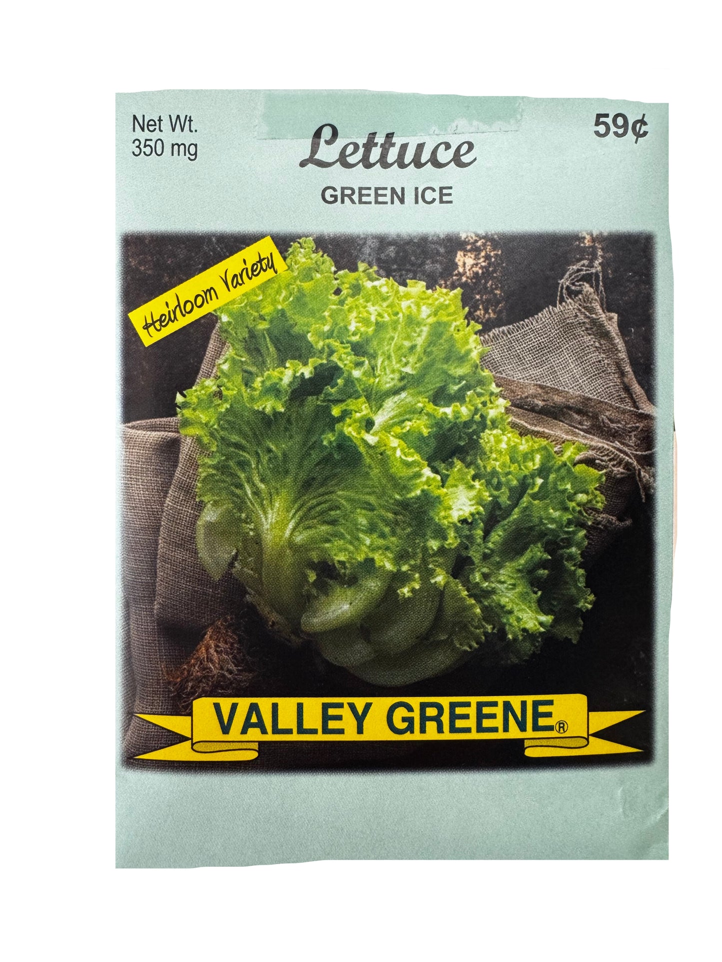 Lettuce Green Ice Seed Packet