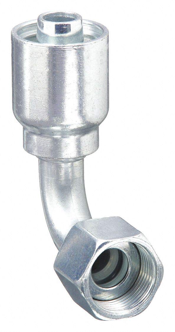 4130V (04U-664) * HOSE END 7/16 FEMALE JIC 90 FOR 1/4 THIN