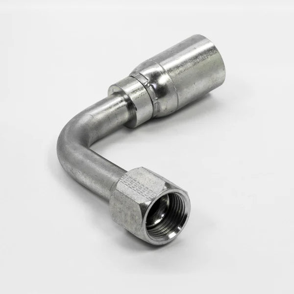 8163V (08U-648) * HOSE END 3/4F JIC 90 LONG FOR 1/2 THIN