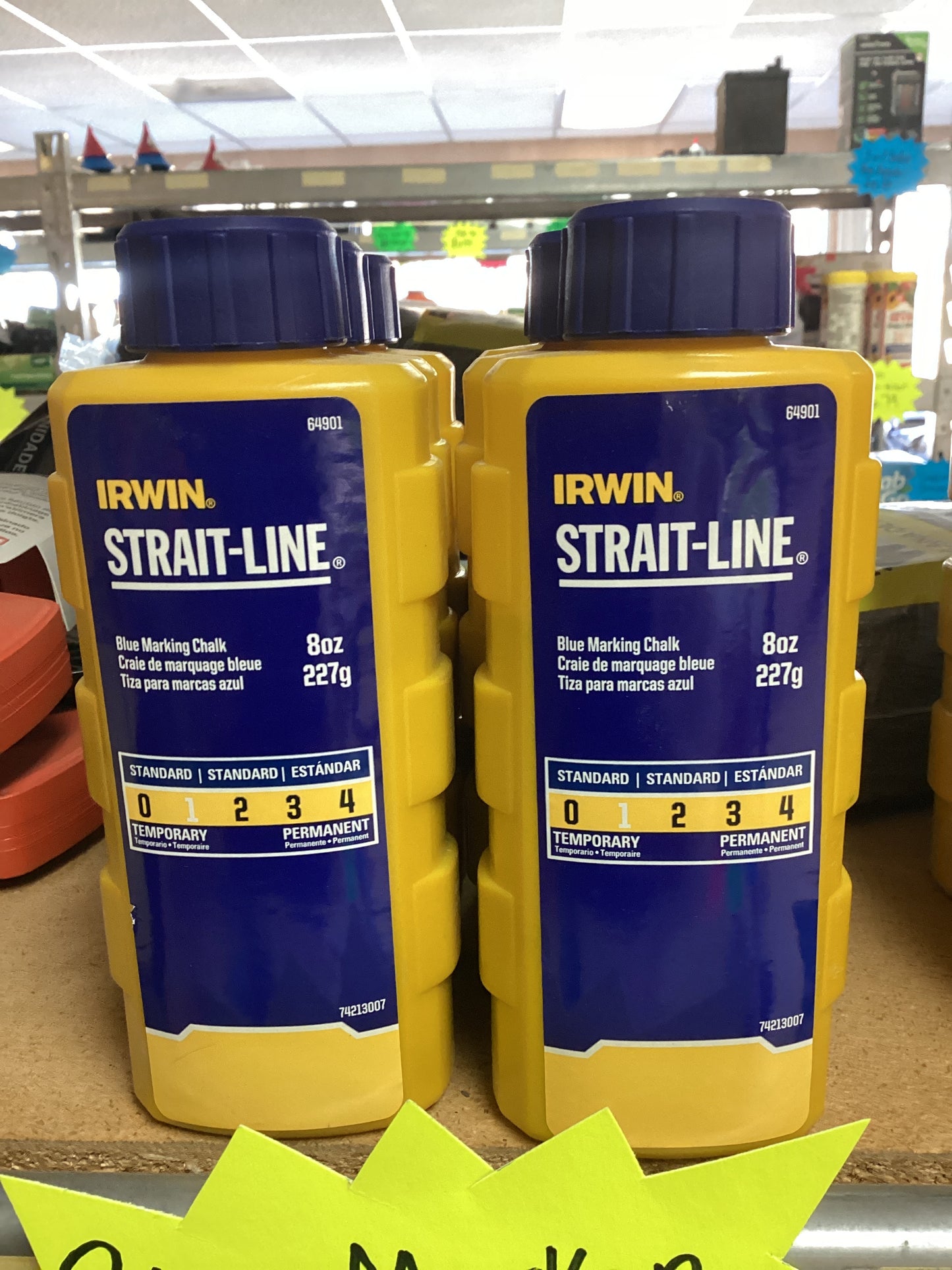 Irwin Strait Line Blue Marker Chalk