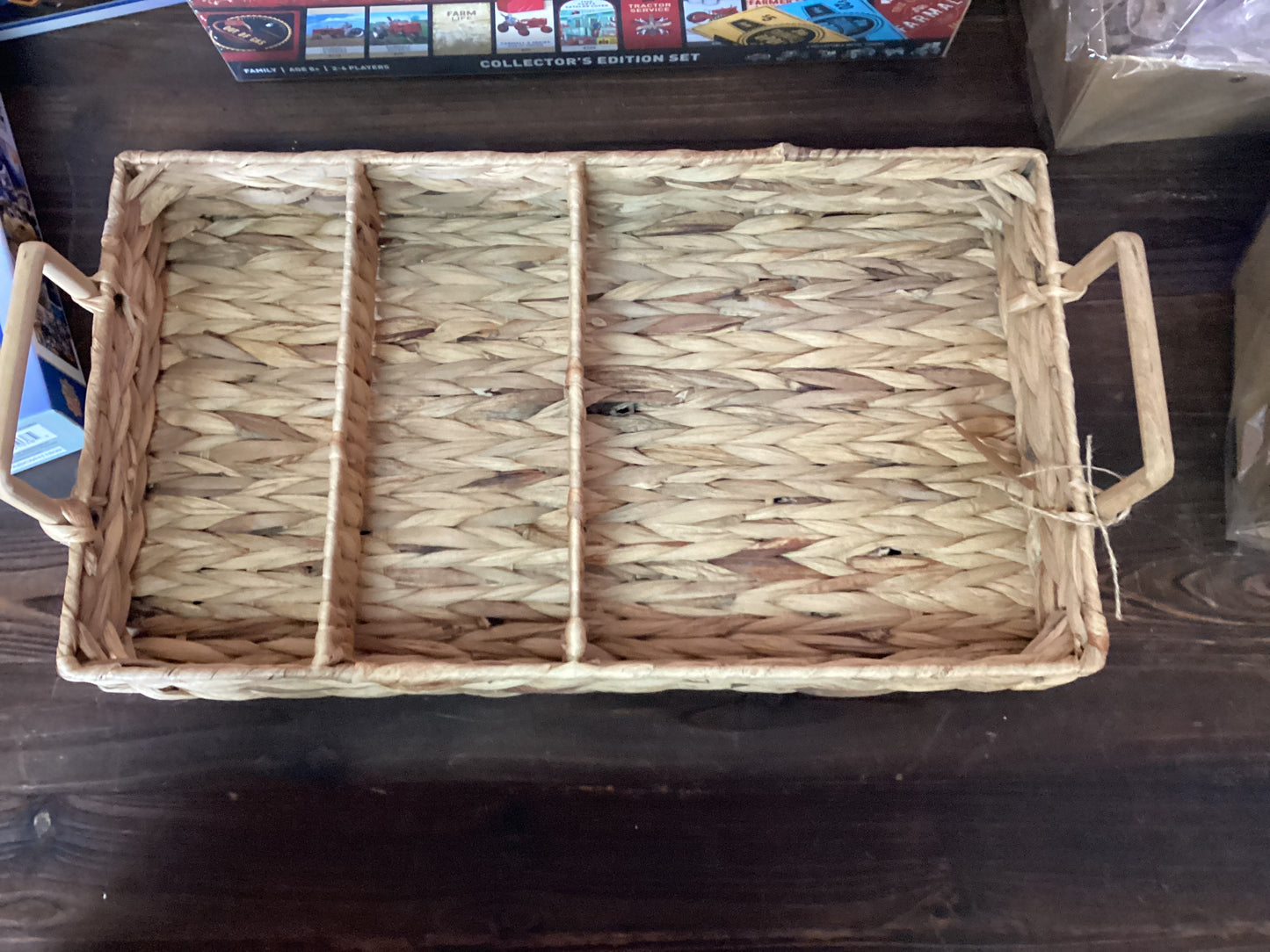 Wicker Organizer Basket