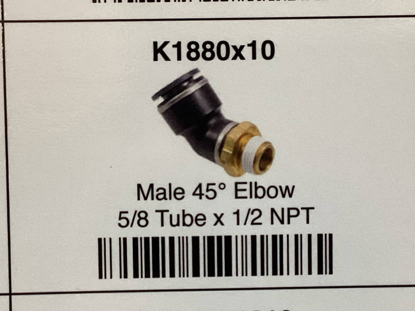 Male 45 elbow 5/8 tube x 1/2 NPT