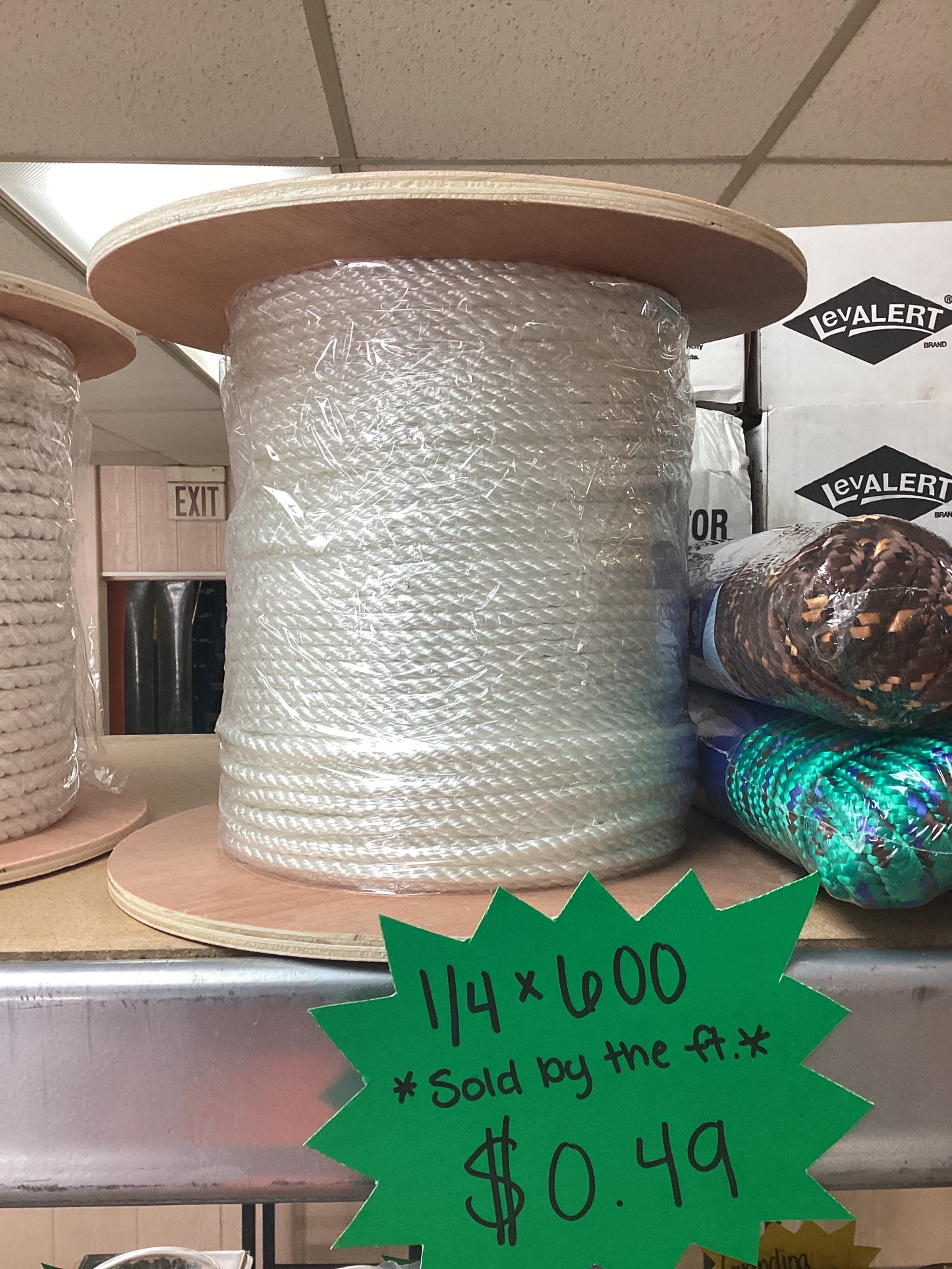 1/4 braided rope 600ft