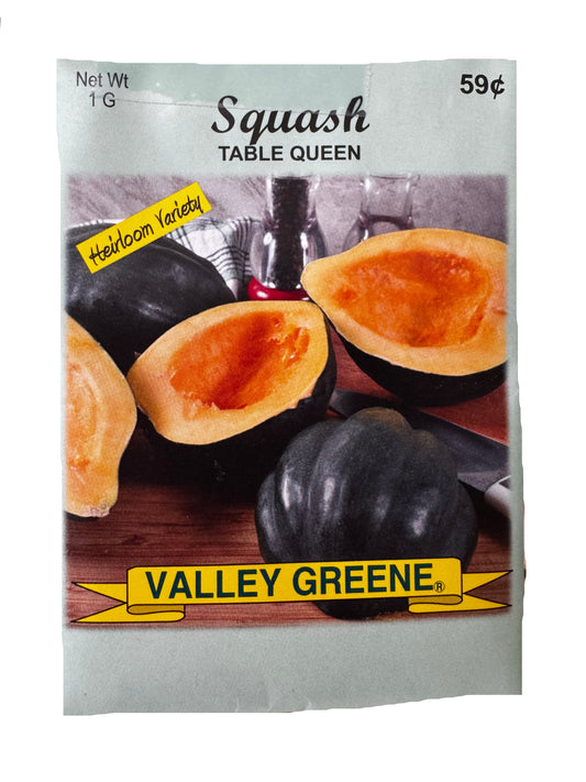 Squash - Table Queen Seed Packet
