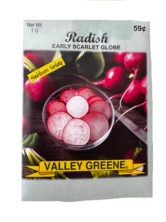 Radish - Early Scarlet Globe Seed Packet