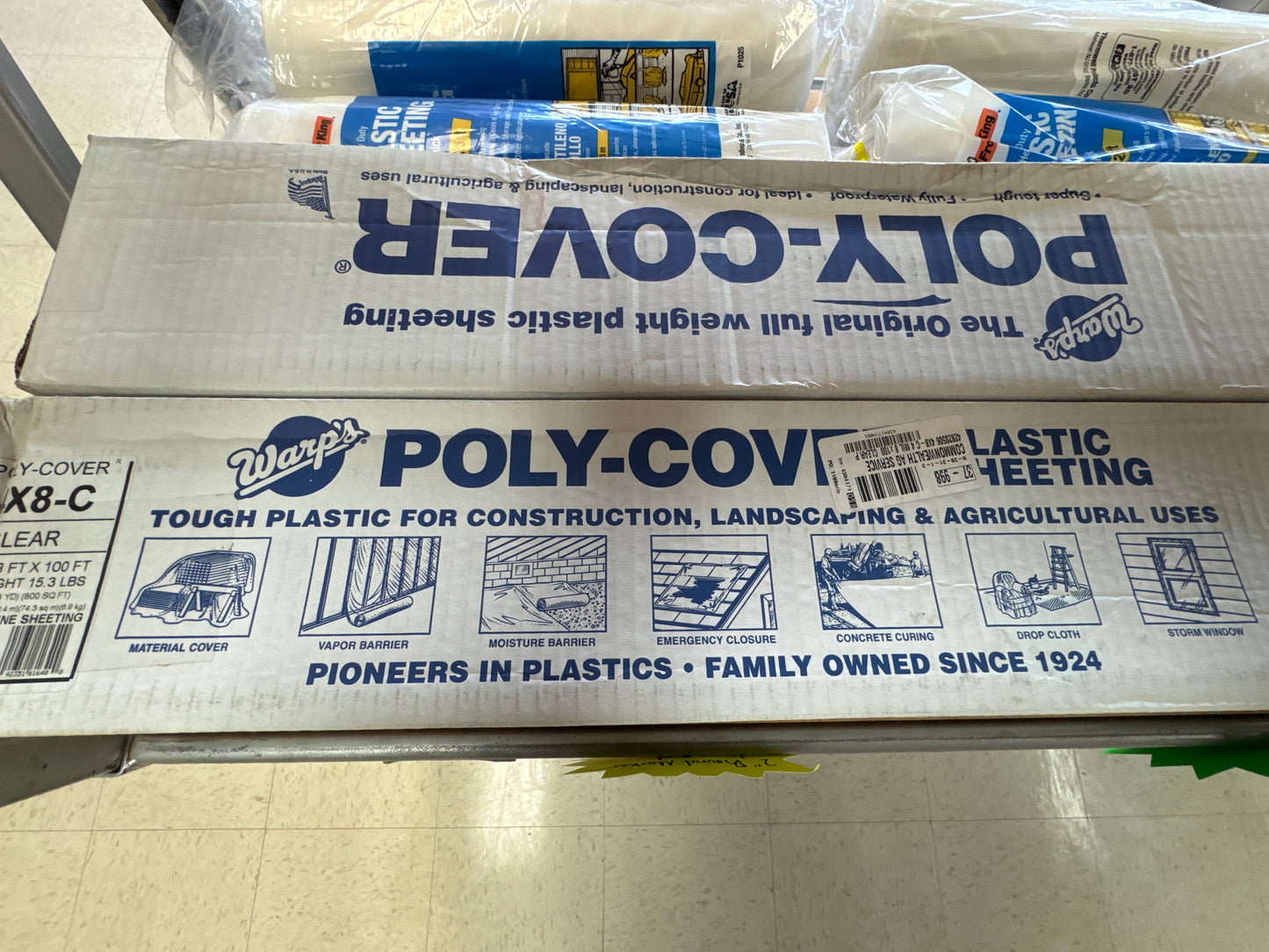 8’ x100’ Clear Plastic Wrap