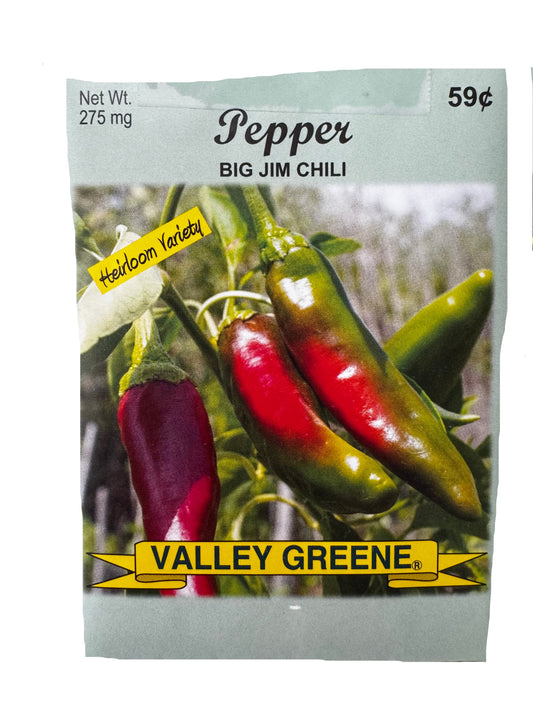 Pepper - Big Jim Chili Seed Packet
