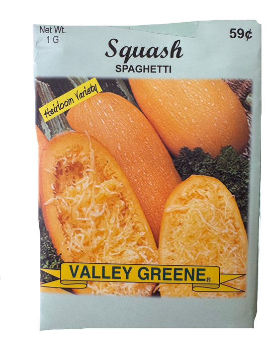 Squash- Spaghetti Seed Packet