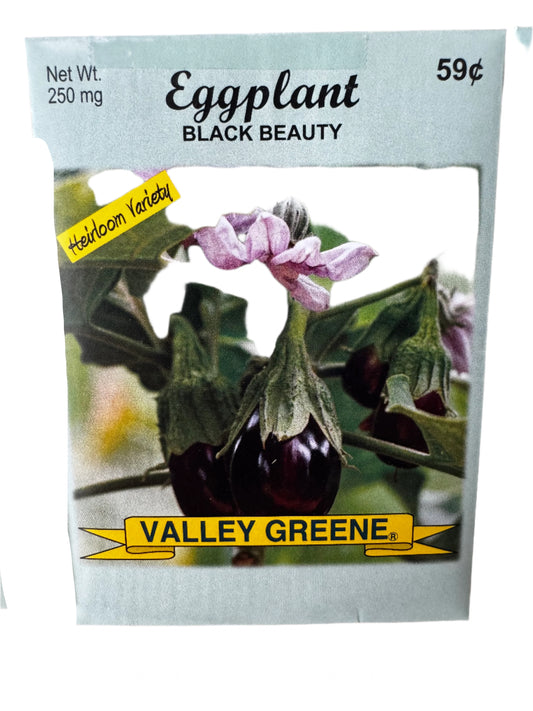 Eggplant - Black Beauty Seed Packet
