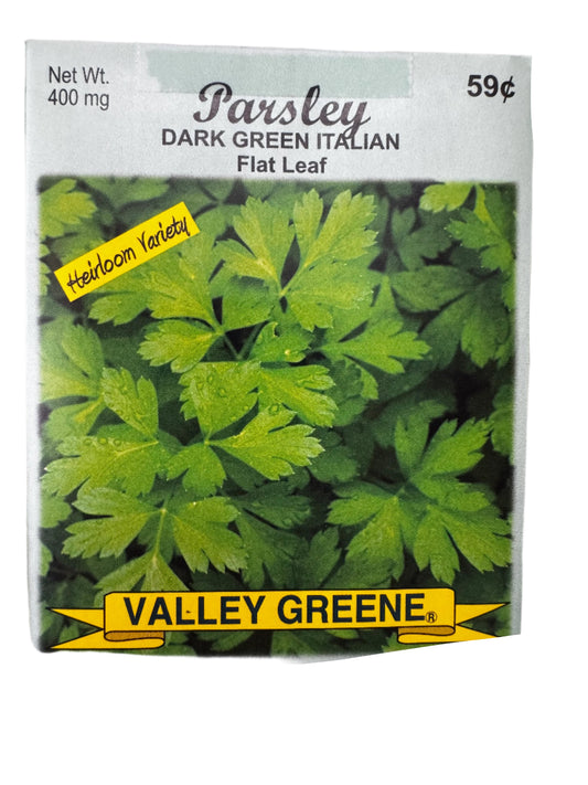 Parsley - Dark Green Italian Flat Leaf Seed Packet