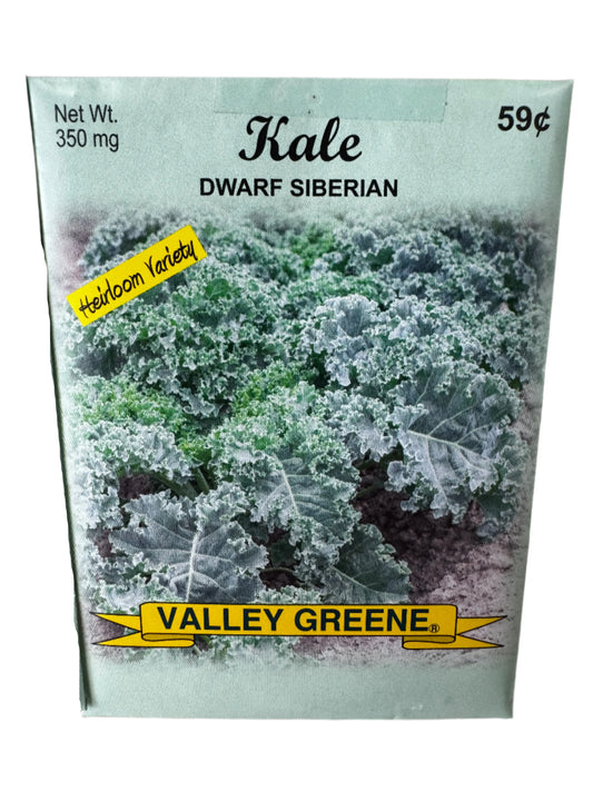 Kale - Dwarf Siberian Seed Packet