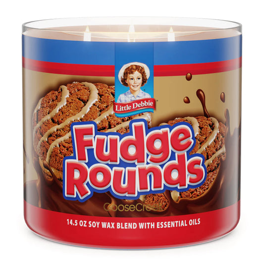 Fudge Rounds Little Debbie 3 Wick Candles