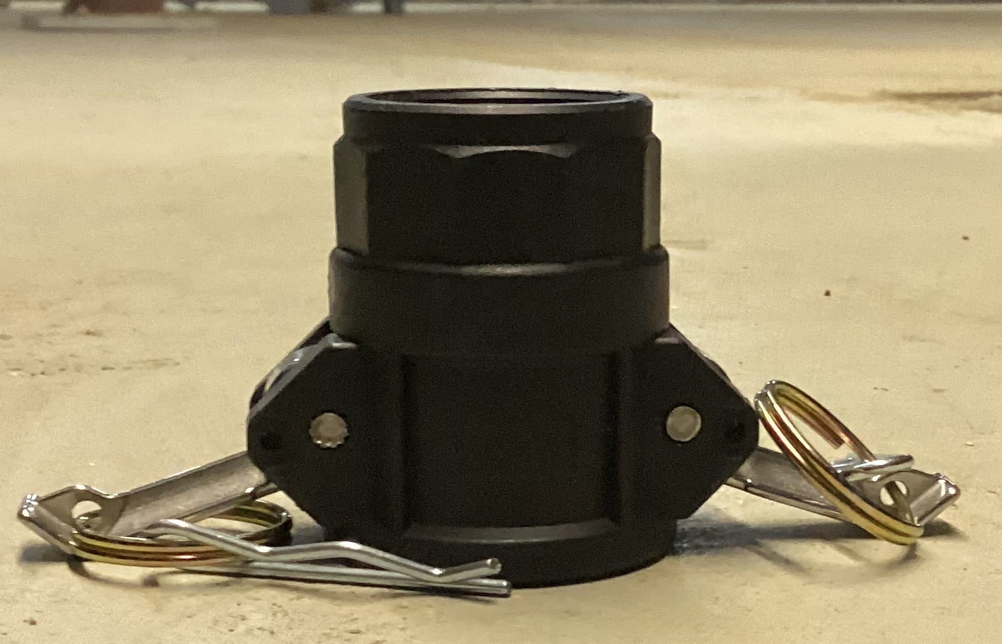1in Type D Coupler Female Couple X Female NPT Thread - Black Polypropylene Cam Lock Fitting (BFOD100-PP)