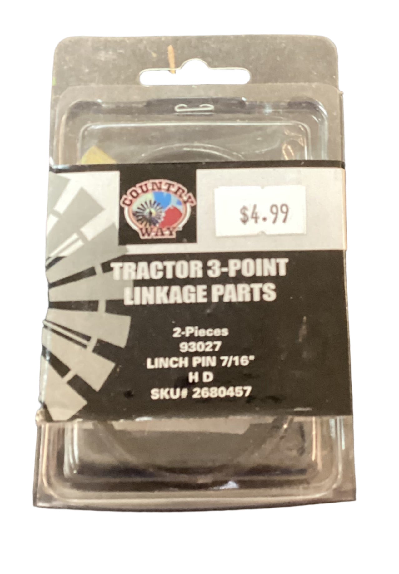 Tractor 3-point Linkage Parts 7/16” Lynch Pin
