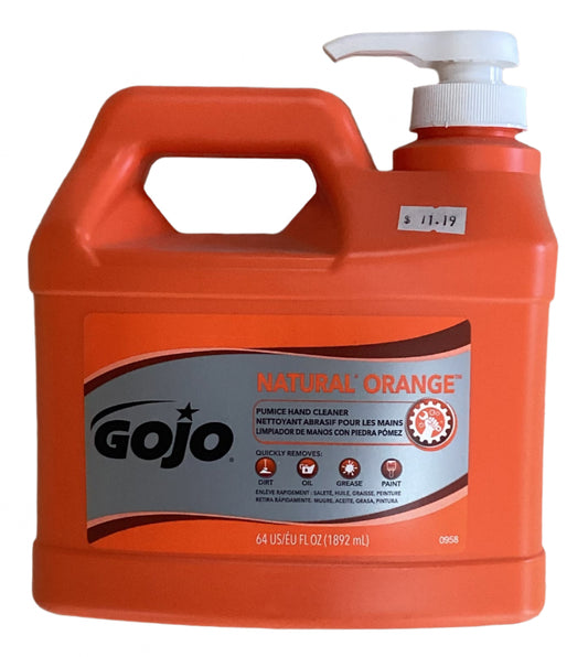 Gojo Natural Orange Hand Cleaner 64 fl oz.