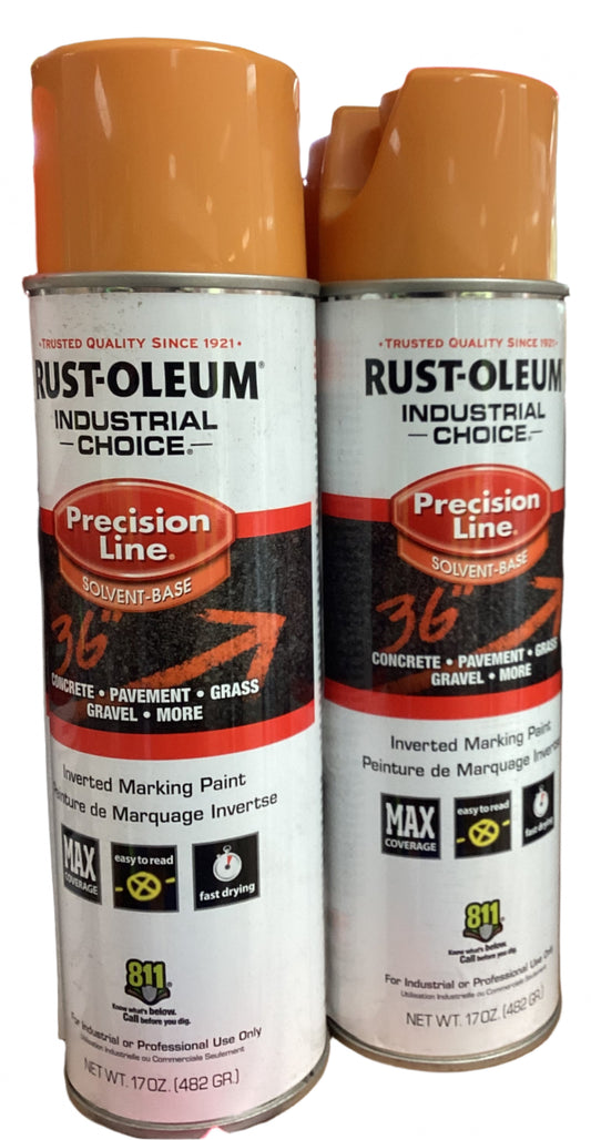 Orange Inverted Marking Paint