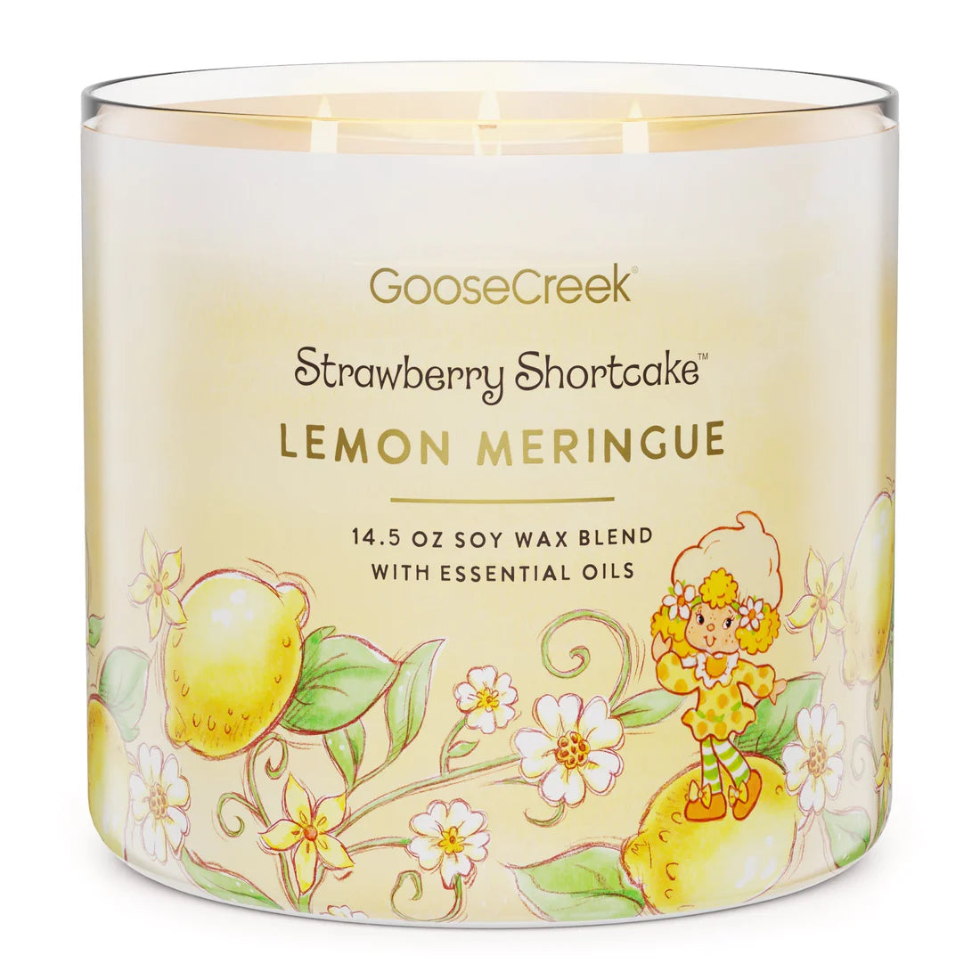 Lemon Meringue Strawberry Shortcake 3 Wick Candle