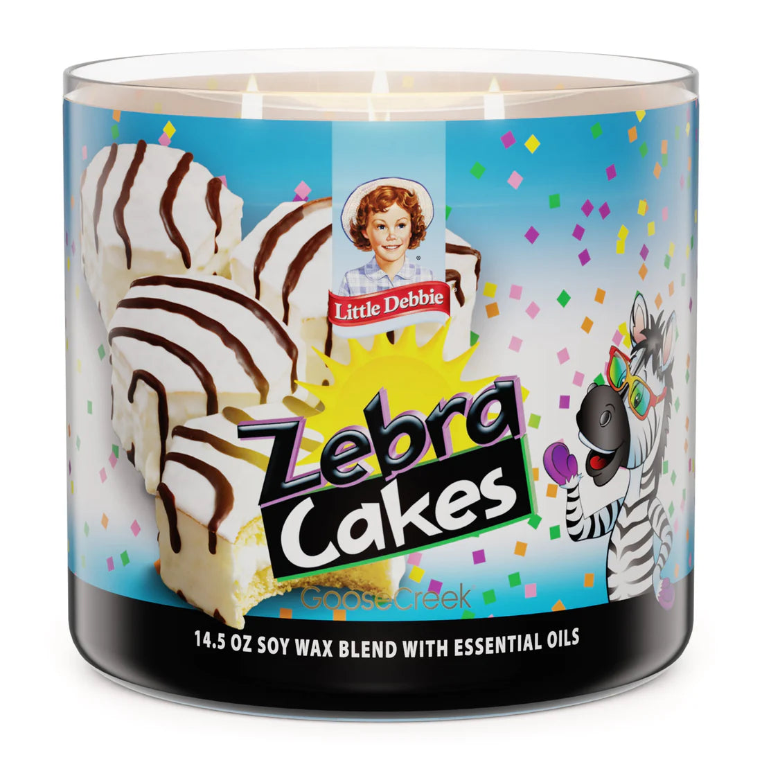 Zebra Cake Little Debbie 3 Wick Candle