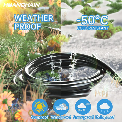 50 ft Black Extension Cord Indoor/ Outdoor
