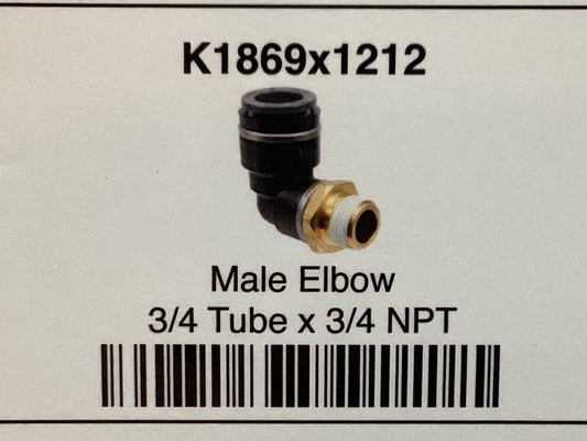 Male elbow 3/4 x 3/4 NPT