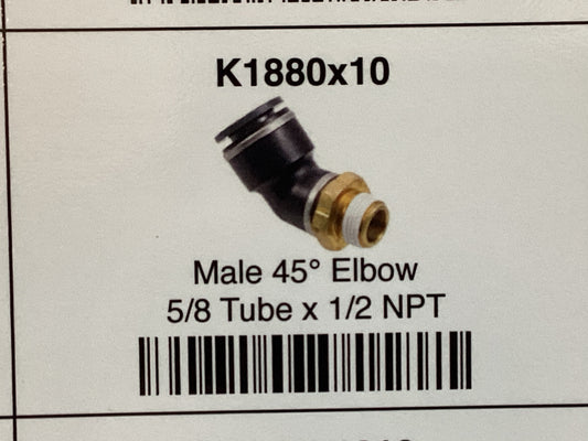 Male 45 elbow 5/8 tube x 1/2 NPT