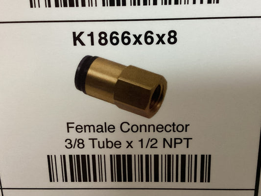 Female connector 3/8 tube x 1/2 NPT