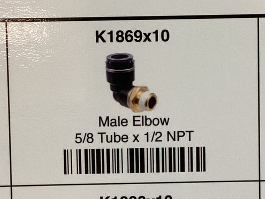Male elbow 5/8 tube x 1/2 NPT