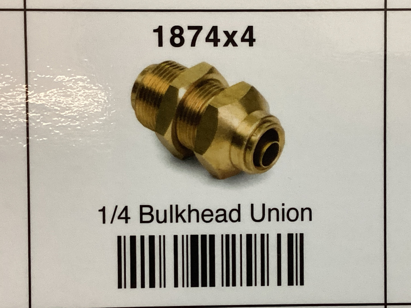 1/4 bulkhead union