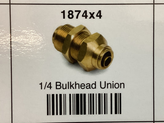 1/4 bulkhead union