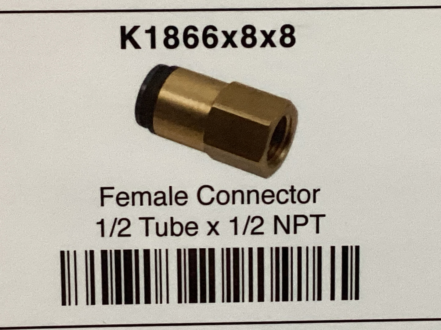 Female connector 1/2 tube x 1/2 NPT