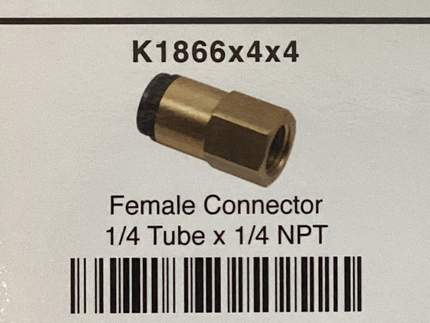 Female connector 1/4 tube x 1/4 NPT