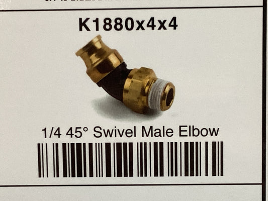 1/4 45 swivel male elbow 1/4