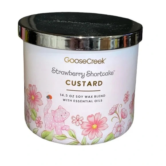 Strawberry Shortcake Custard 3 Wick Candle