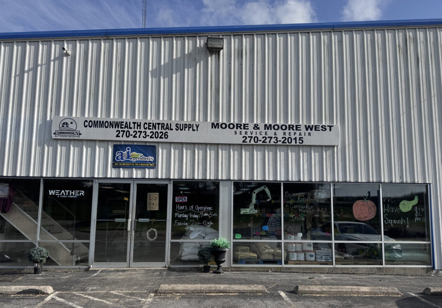 Front side of Commonwealth Central Supply! 