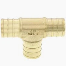 3/4" Pex Tee Brass