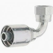 6166V (06U-646) * HOSE END 9/16F SWIVEL 90 ELBOW 3/8 THIN